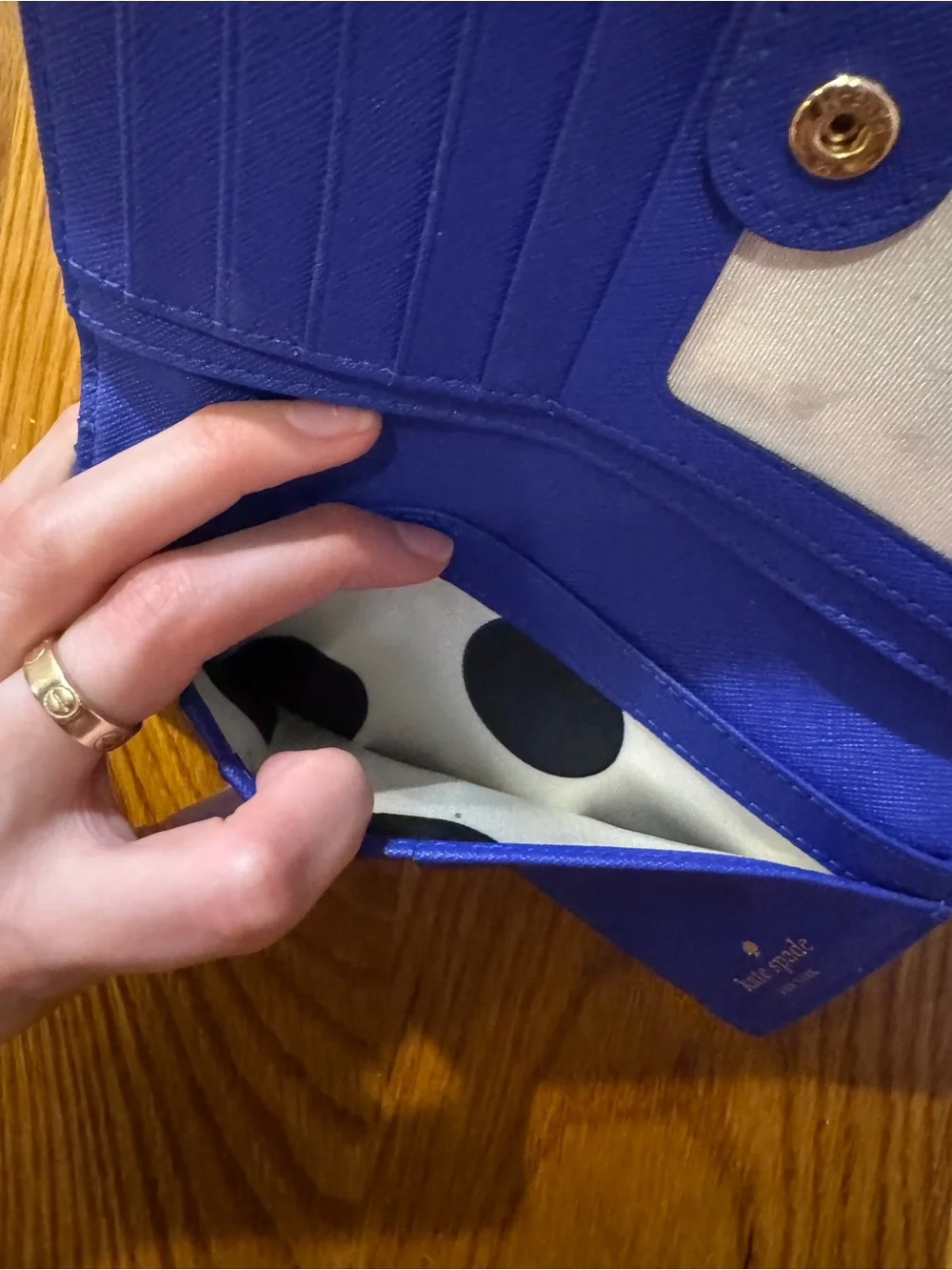 kate spade New York Cobalt Blue Wallet GREAT CONDITION Like New